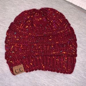 C.C. Beanie with Ponytail Hole NWOT